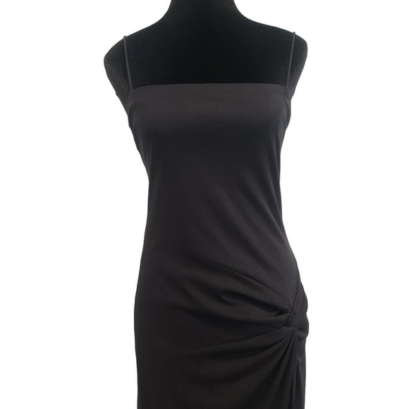 Laundry by Shelli Segal Spaguetti Strap Maxi Dress in Black Size‎ 6 - Picture 2 of 8